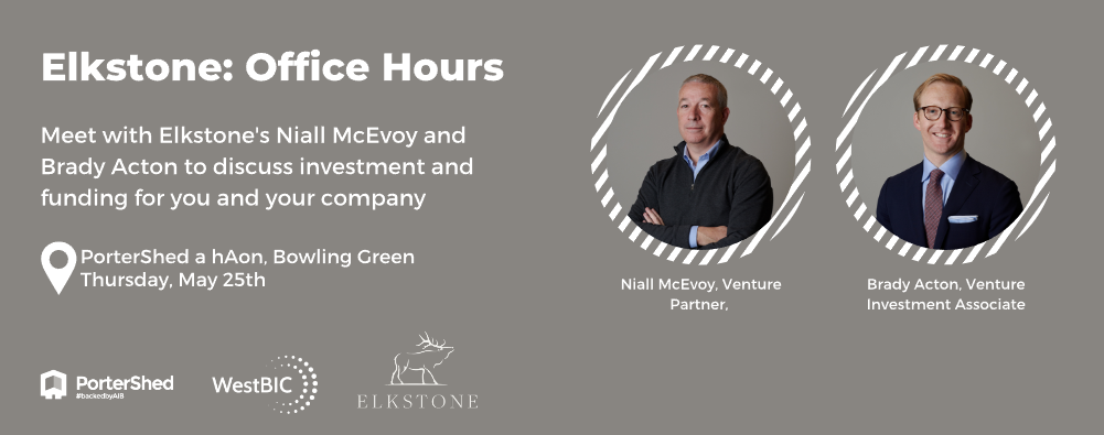 PorterShed and WestBIC bring you Office Hours with Elkstone